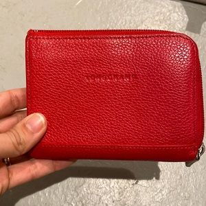 Longchamp zip wallet